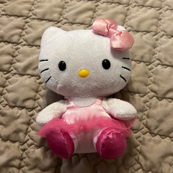 TY BEANIE BABIES HELLO KITTY SANRIO Ballerina Pink Tutu 6" Stuffed Plush Animal - Picture 1 of 4